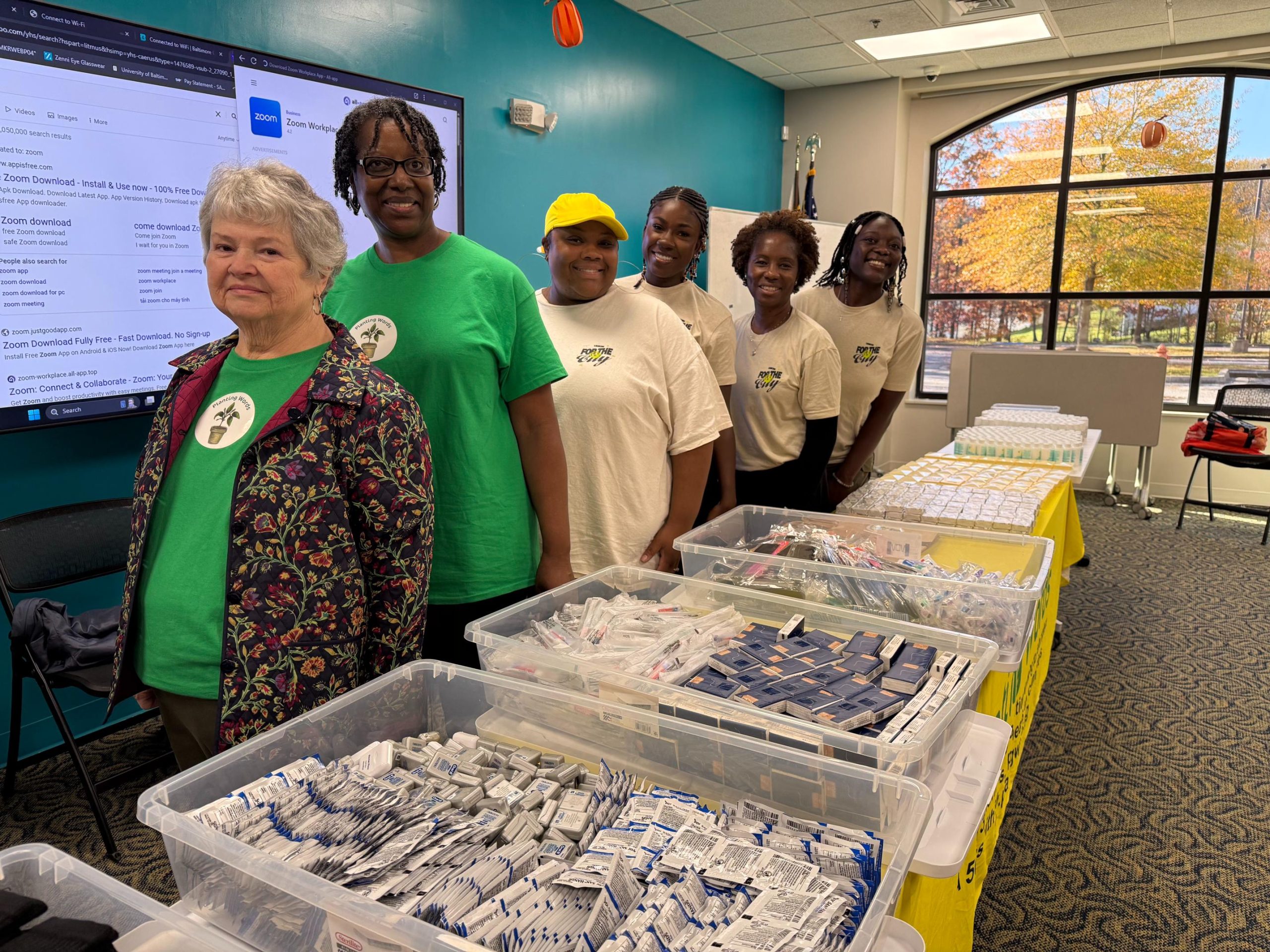 Volunteers supporting Baltimore charity event